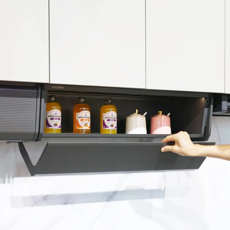 Goldmine Kitchen Cabinet Space Saving Pull Out Drawer Storage Holder Under-shelf Spice Organizer Cupboard Basket Drawer