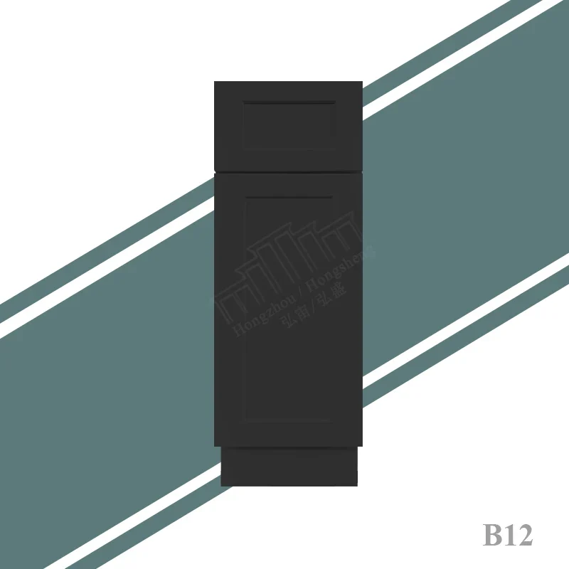 US Small Kitchen Remodeling Modern American Shaker Style Kitchen Cabinets Ready to Assemble in Stock RTA Kitchen Base Cabinets