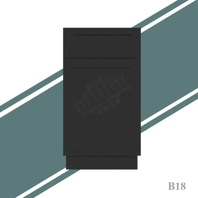 US Small Kitchen Remodeling Modern American Shaker Style Kitchen Cabinets Ready to Assemble in Stock RTA Kitchen Base Cabinets