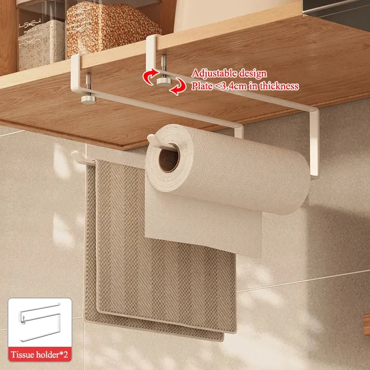 Punch-free Cabinet Lower Hook Kitchen Storage Coffee Cup Kitchen Utensils Hanger Upside Down Drip Cup Rack