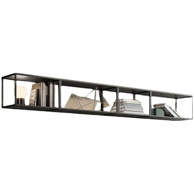 KINNO Elegant Iron Wall-mounted Bookshelf Multi-Layer Storage Display Shelf Kitchen Bedroom Living Room Sofa Background Mall