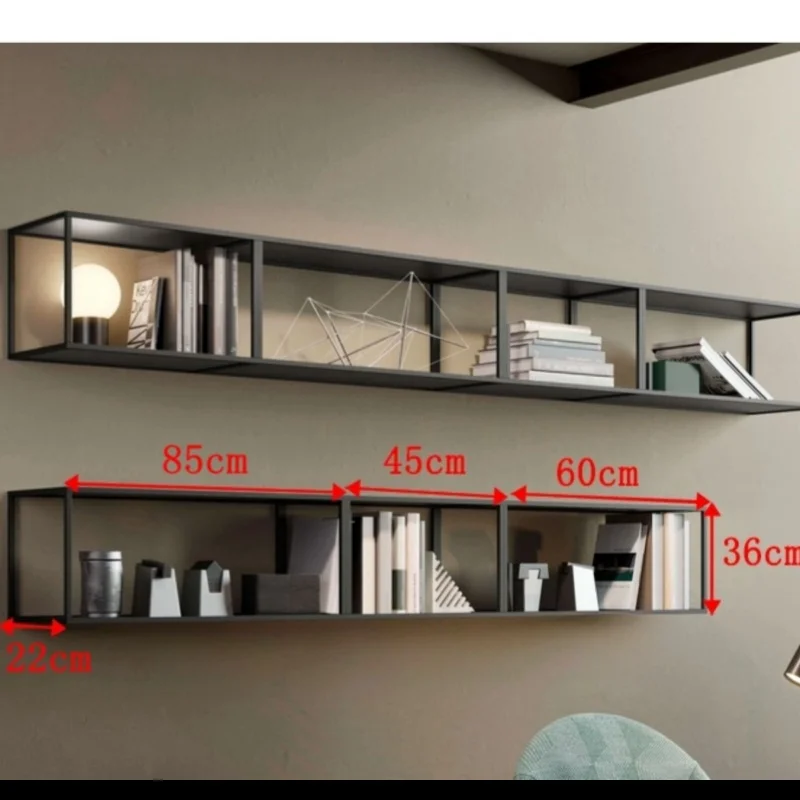 KINNO Elegant Iron Wall-mounted Bookshelf Multi-Layer Storage Display Shelf Kitchen Bedroom Living Room Sofa Background Mall