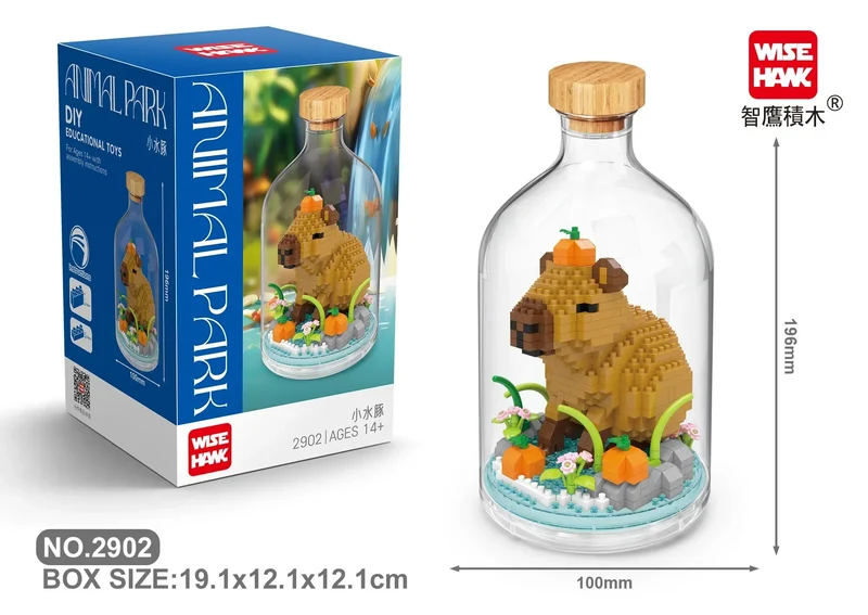 MOC Building Blocks Animal Model Bird Bald Eagle Parrot DIY Assembly Bricks Creative Games Collection Toys Xmas Gifts