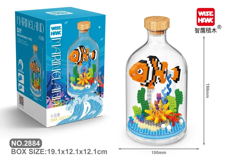 MOC Building Blocks Animal Model Bird Bald Eagle Parrot DIY Assembly Bricks Creative Games Collection Toys Xmas Gifts