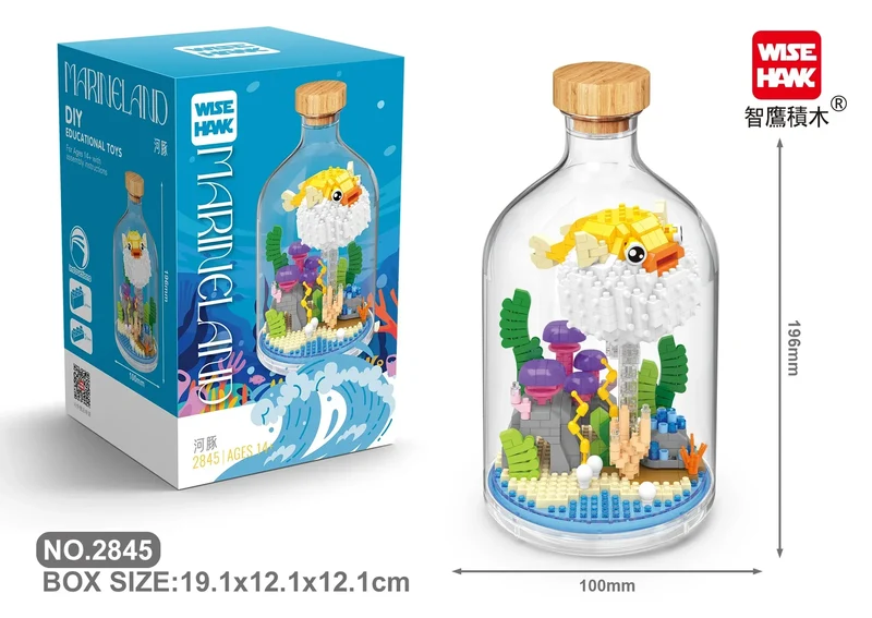 MOC Building Blocks Animal Model Bird Bald Eagle Parrot DIY Assembly Bricks Creative Games Collection Toys Xmas Gifts