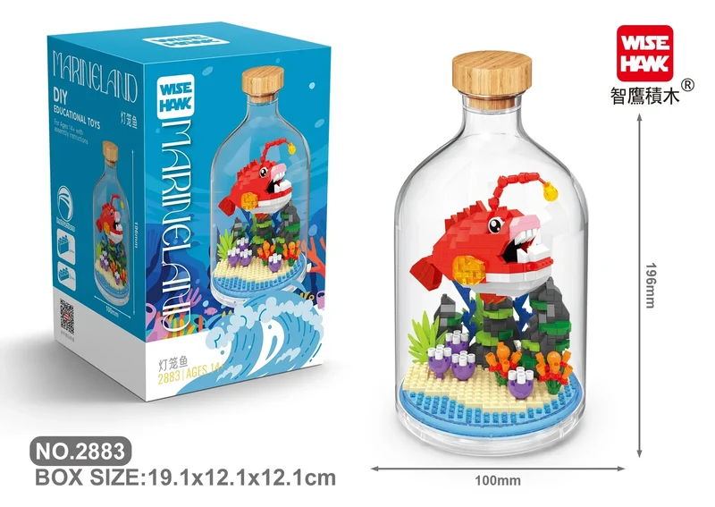 MOC Building Blocks Animal Model Bird Bald Eagle Parrot DIY Assembly Bricks Creative Games Collection Toys Xmas Gifts