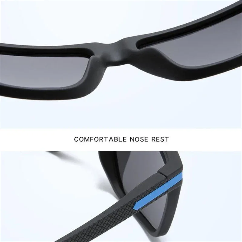 Outdoor Sport Square Nearsighted Sunglasses With Diopters Driving Anti-Glare Prescription Sun Glasses For Men 0 -0.5 -0.75 To -6