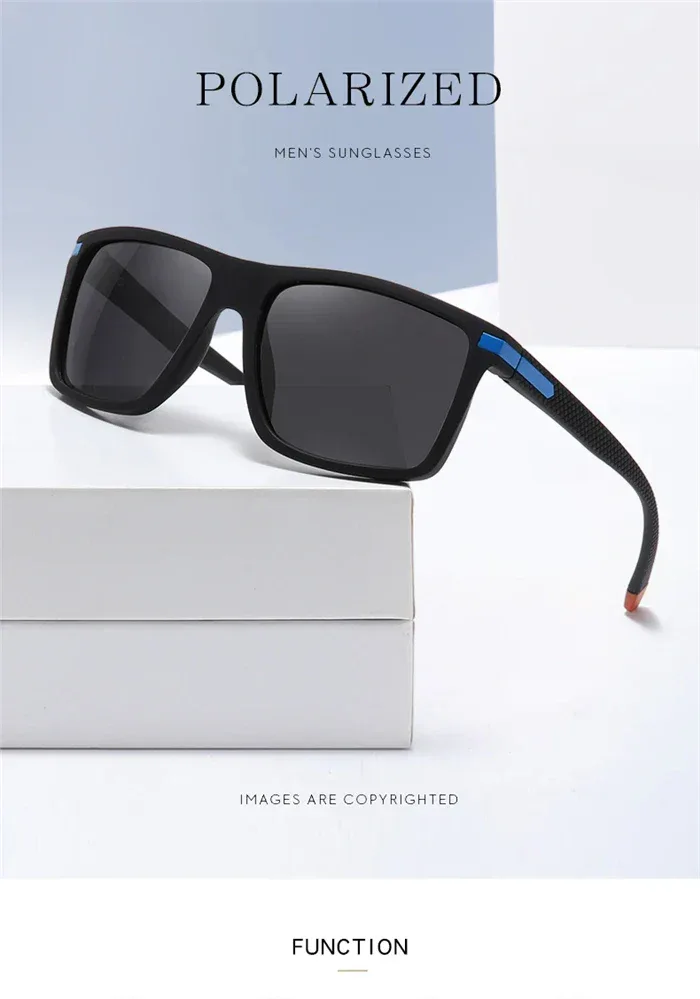 Outdoor Sport Square Nearsighted Sunglasses With Diopters Driving Anti-Glare Prescription Sun Glasses For Men 0 -0.5 -0.75 To -6