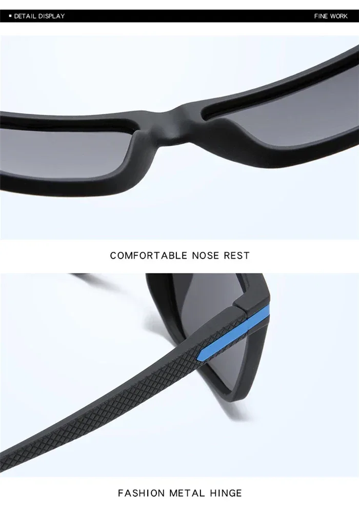 Outdoor Sport Square Nearsighted Sunglasses With Diopters Driving Anti-Glare Prescription Sun Glasses For Men 0 -0.5 -0.75 To -6