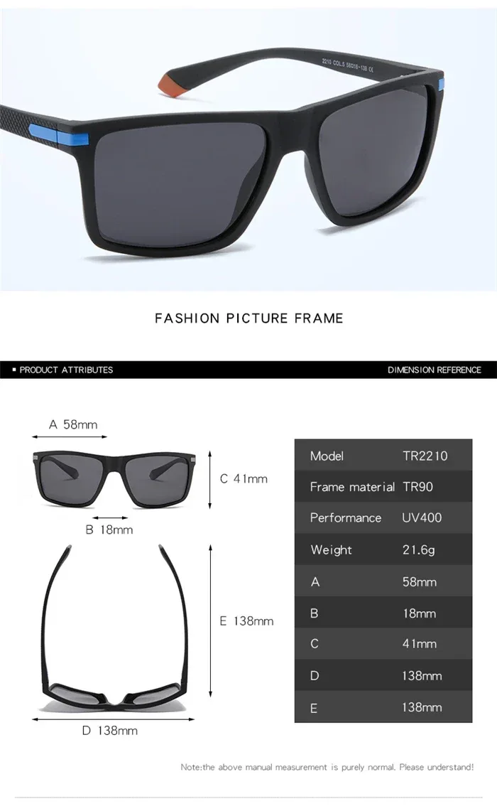 Outdoor Sport Square Nearsighted Sunglasses With Diopters Driving Anti-Glare Prescription Sun Glasses For Men 0 -0.5 -0.75 To -6
