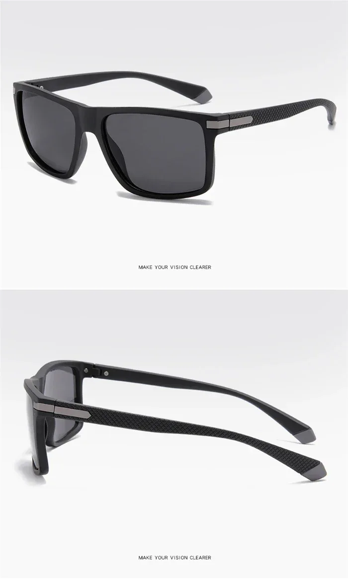 Outdoor Sport Square Nearsighted Sunglasses With Diopters Driving Anti-Glare Prescription Sun Glasses For Men 0 -0.5 -0.75 To -6