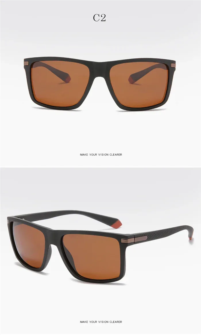 Outdoor Sport Square Nearsighted Sunglasses With Diopters Driving Anti-Glare Prescription Sun Glasses For Men 0 -0.5 -0.75 To -6