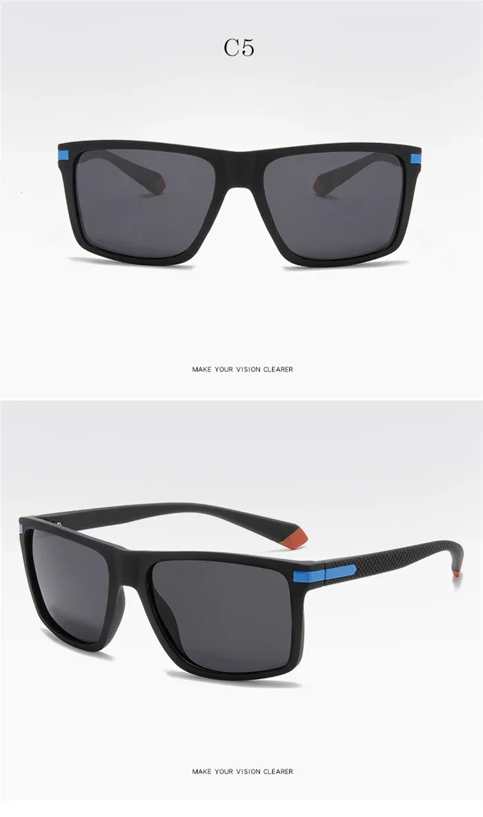 Outdoor Sport Square Nearsighted Sunglasses With Diopters Driving Anti-Glare Prescription Sun Glasses For Men 0 -0.5 -0.75 To -6
