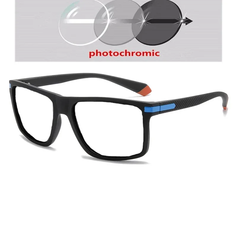 Outdoor Sport Square Nearsighted Sunglasses With Diopters Driving Anti-Glare Prescription Sun Glasses For Men 0 -0.5 -0.75 To -6