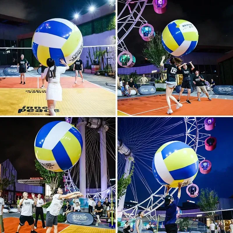 0.6-2m Pvc Volleyball, Inflatable Balloon, Parent-Child Interactive Children's Toy Ball, Kindergarten Ball, Interactive Props