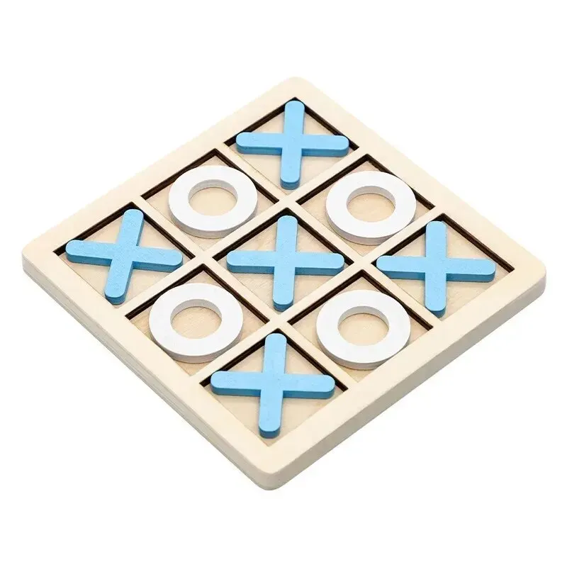 Wooden Chess Toys For Children's Puzzle Game XO Double Play Parent-Child Interaction Recommends Traditional Desktop Chess Gift