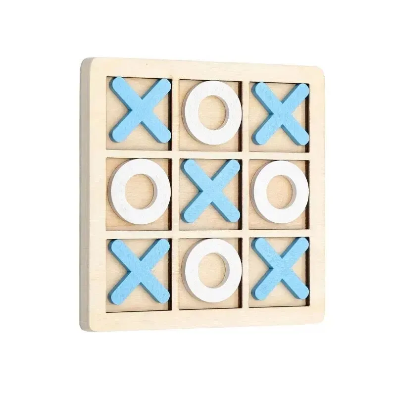 Wooden Chess Toys For Children's Puzzle Game XO Double Play Parent-Child Interaction Recommends Traditional Desktop Chess Gift
