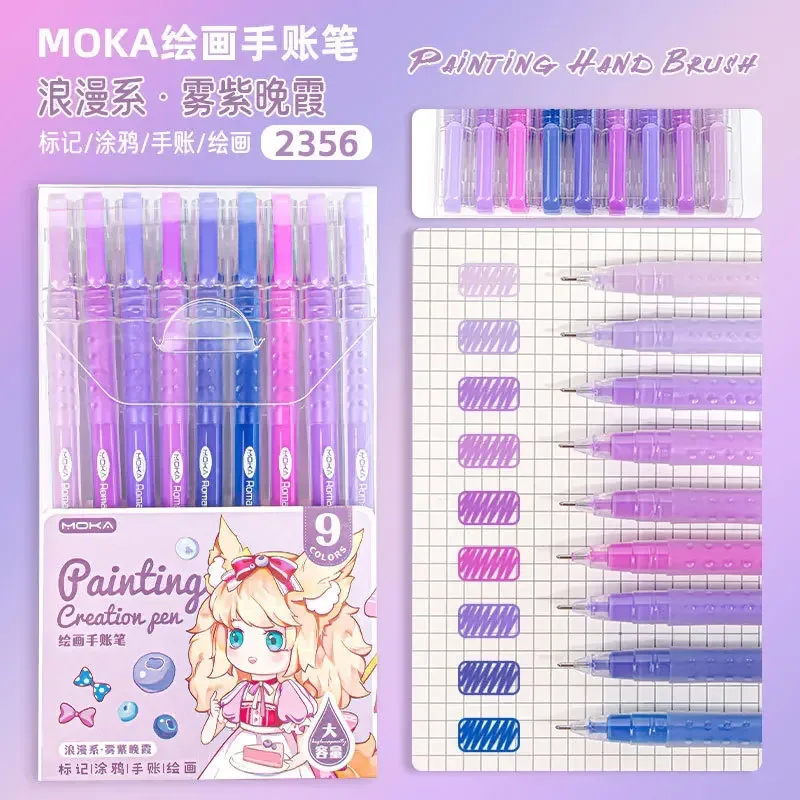 150/6 Colors Acrylic Gel Pen Student Diary Scrapbook Painting DIY Gel Pen Set Color Drawing Doodling Art Markers School Supplies