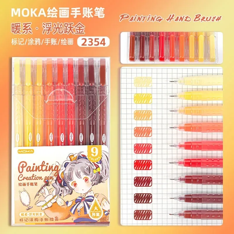 150/6 Colors Acrylic Gel Pen Student Diary Scrapbook Painting DIY Gel Pen Set Color Drawing Doodling Art Markers School Supplies