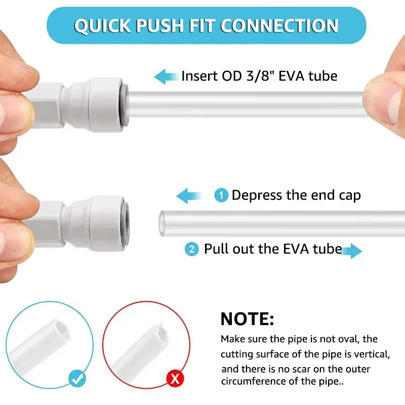 Push-fit Ball Lock Beer Line Assembly, Picnic Beer Tap Faucet with 60cm Hose,Quick Joint Connection Homebrew Beer Soda Dispenser