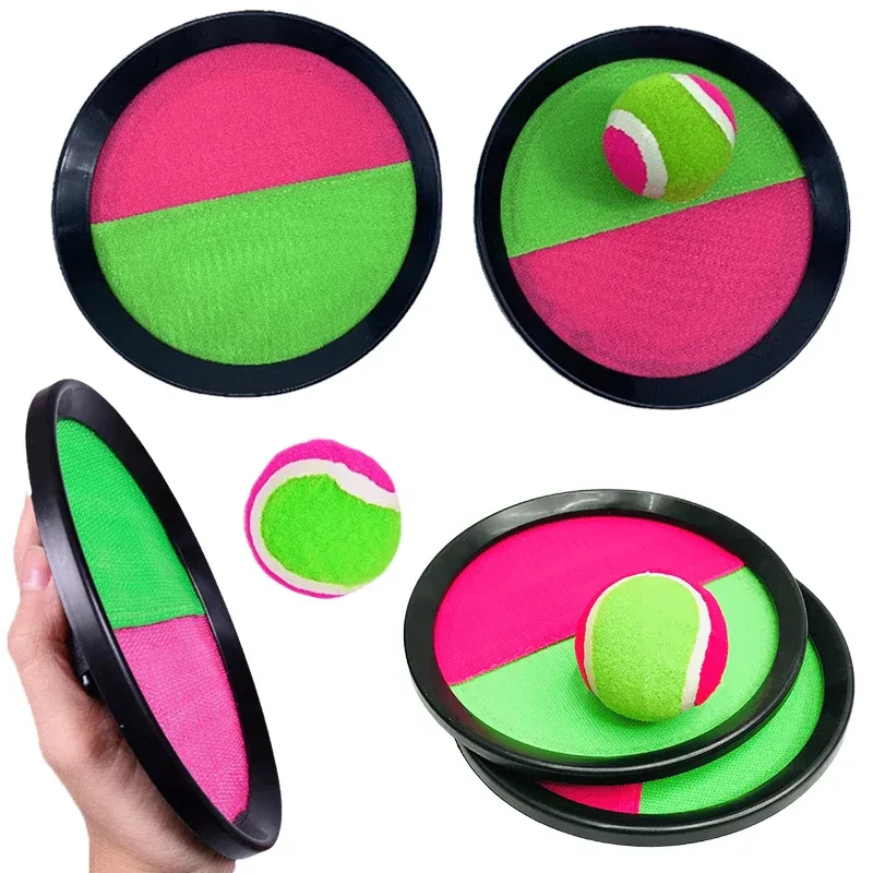 Sticky Ball Toy Set Kids Colorful Sticky Ball with Target Throw Catch Interactive Family Game Indoor Outdoor Fun Party Gift ZYF