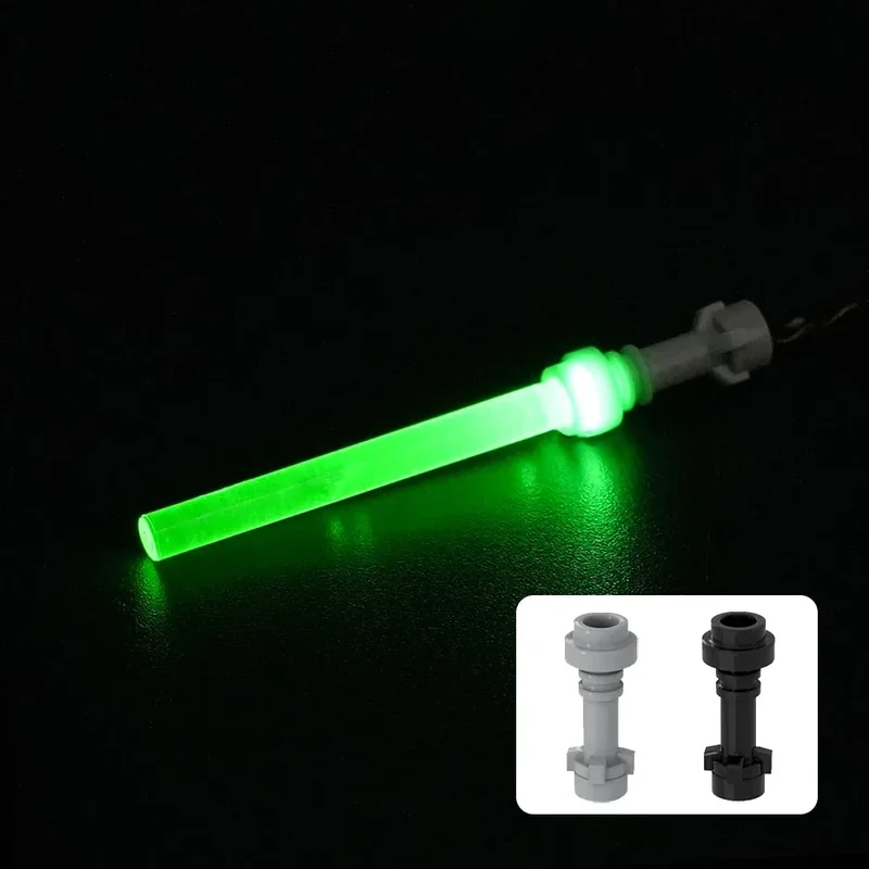 Famous Star Movies LED USB Glowing Light saber Building Block Weapon Accessories Toys Children Boy Educational Birthday Toys DIY