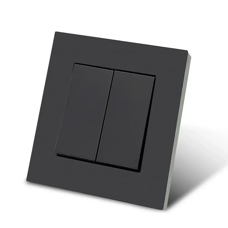 Black 250V With Ground Paint Plastic Plugs Socket AC EU Standard Flame Retardant Electrical Outlets Classic Wall Embedded Socket