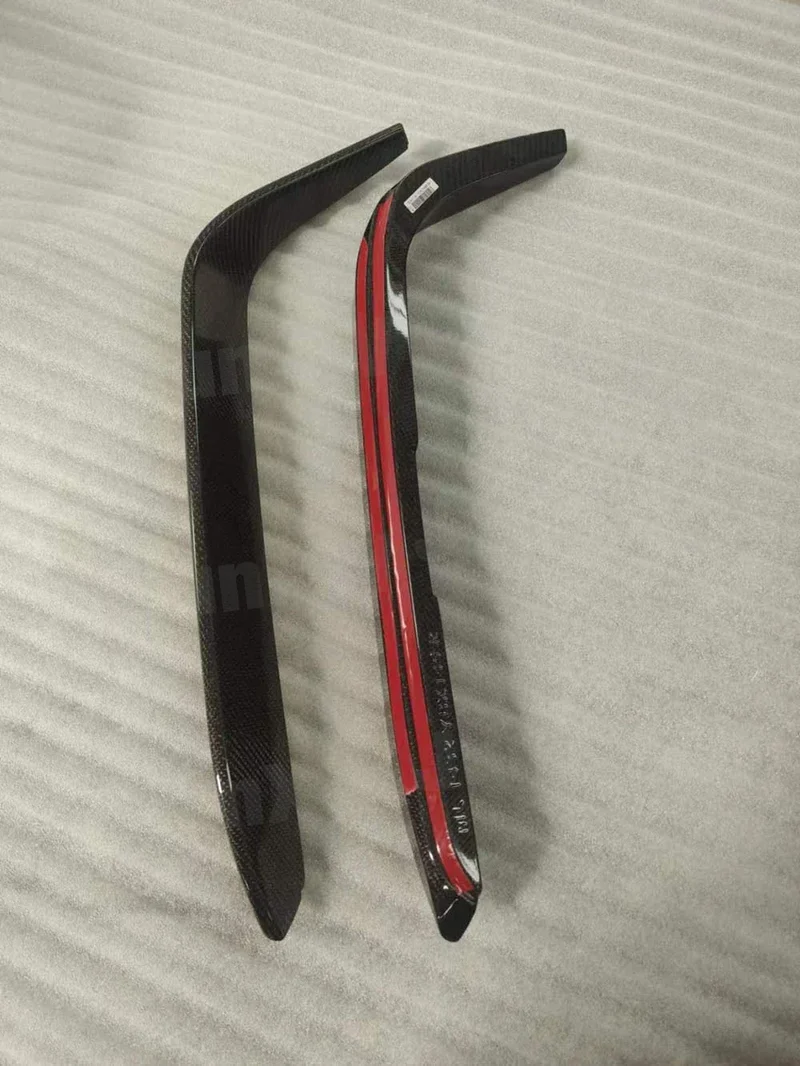 Carbon Fiber FRP Fog Lamp Bumper Fins Trims Decoration for Alfa Romeo Giulia 2016 2017 2018 2019 Sport Standard Car Accessories