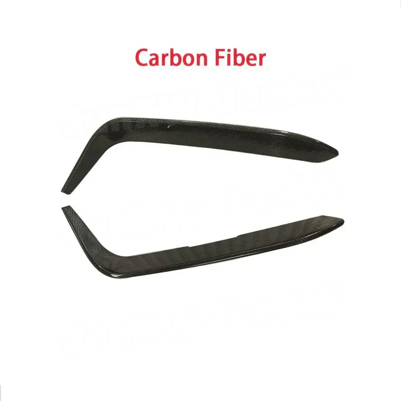 Carbon Fiber FRP Fog Lamp Bumper Fins Trims Decoration for Alfa Romeo Giulia 2016 2017 2018 2019 Sport Standard Car Accessories