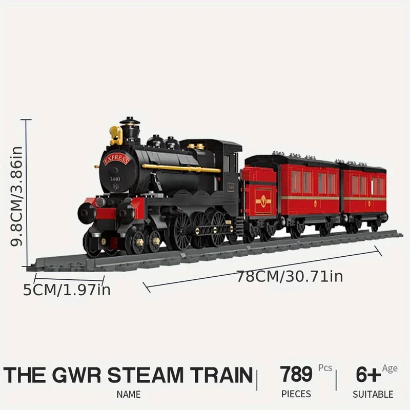 Track electric train city train model puzzle building block toy assemble and insert toy gift