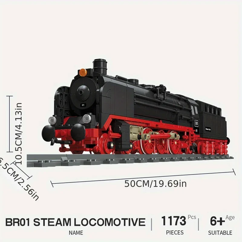 Track electric train city train model puzzle building block toy assemble and insert toy gift