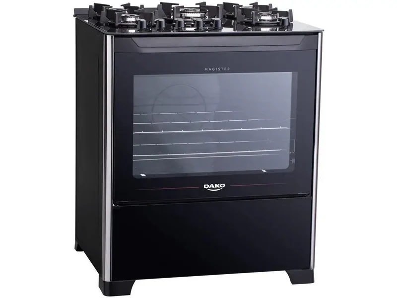 5 Stove Dako Black Automatic Light-Bivolt