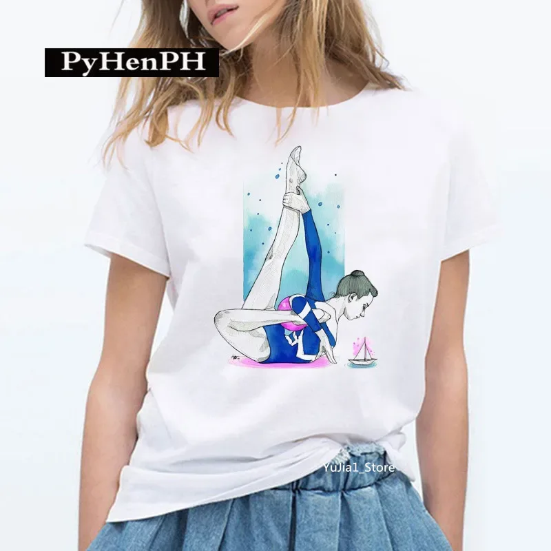 Gymnast Dancer T Shirt Fashion Gymnast Artistic Gymnastics Printed T-shirt for Women Parent-child Clothing Oversized T Shirt