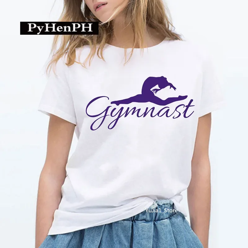 Gymnast Dancer T Shirt Fashion Gymnast Artistic Gymnastics Printed T-shirt for Women Parent-child Clothing Oversized T Shirt