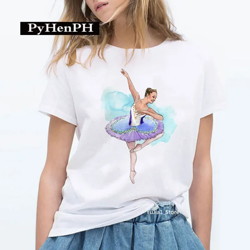 Gymnast Dancer T Shirt Fashion Gymnast Artistic Gymnastics Printed T-shirt for Women Parent-child Clothing Oversized T Shirt