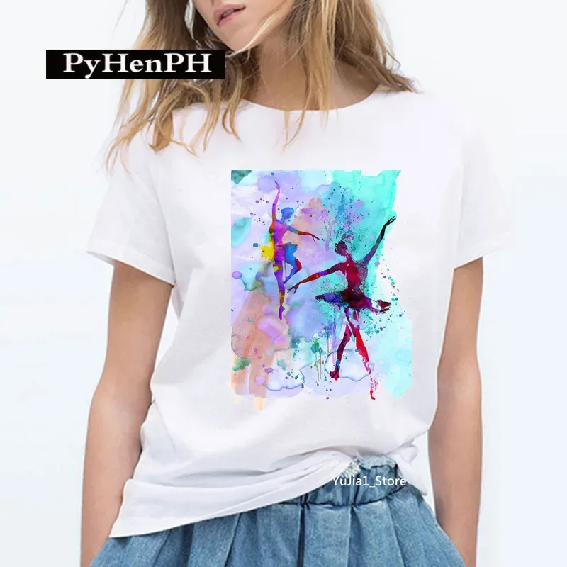 Gymnast Dancer T Shirt Fashion Gymnast Artistic Gymnastics Printed T-shirt for Women Parent-child Clothing Oversized T Shirt