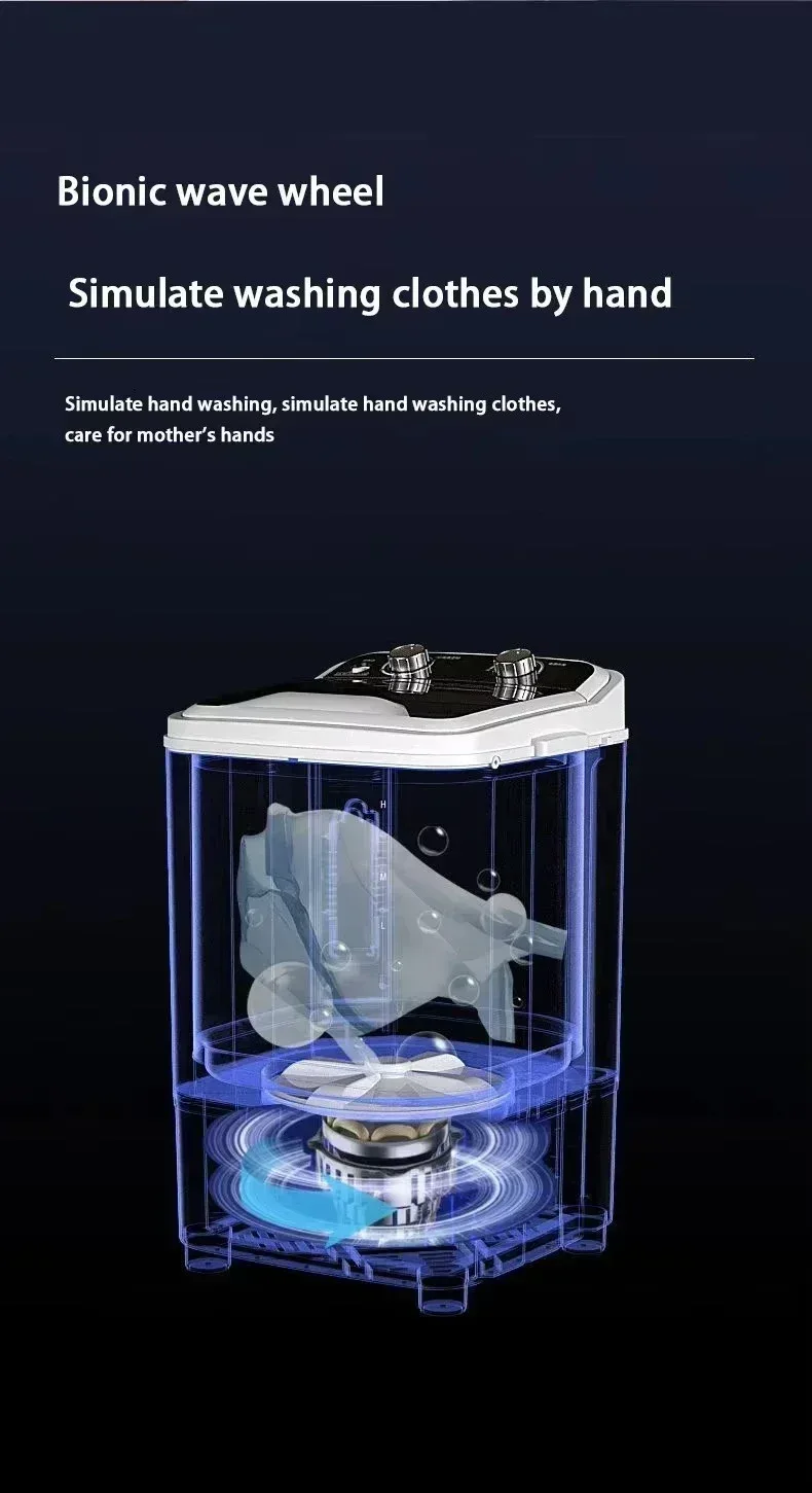 EU/UK/US 3 IN 1 Washing machine Semi-Auto household Small washing machine dormitory 7kg large capacity Washing & Shoe machine