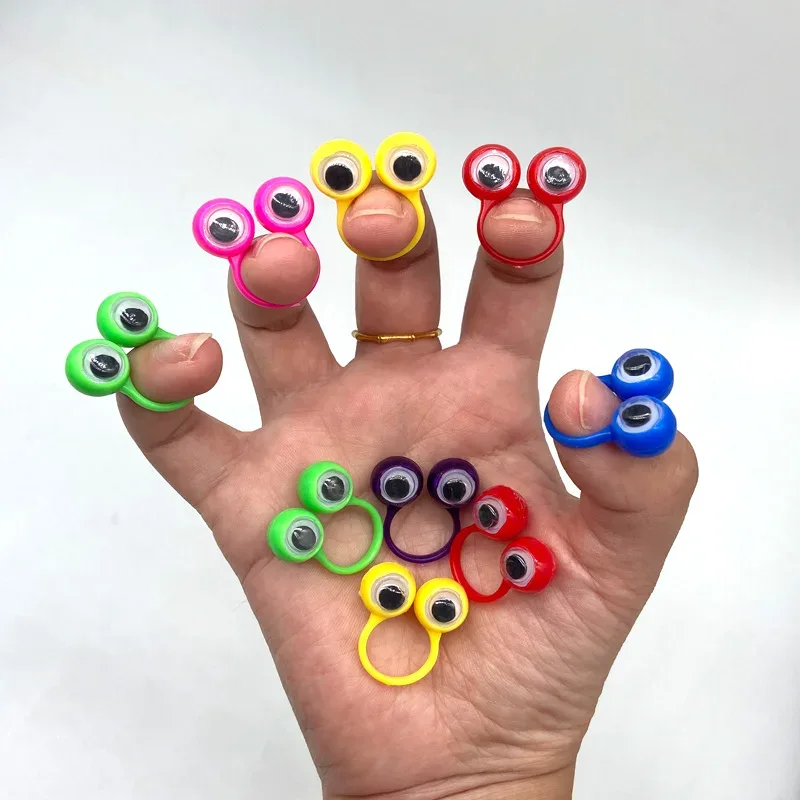 5/10/20Pcs Active Eye Ring Children Parent-child Props Cool Practical Jokes Finger Toys personality Event Giveaway Gags Gifts