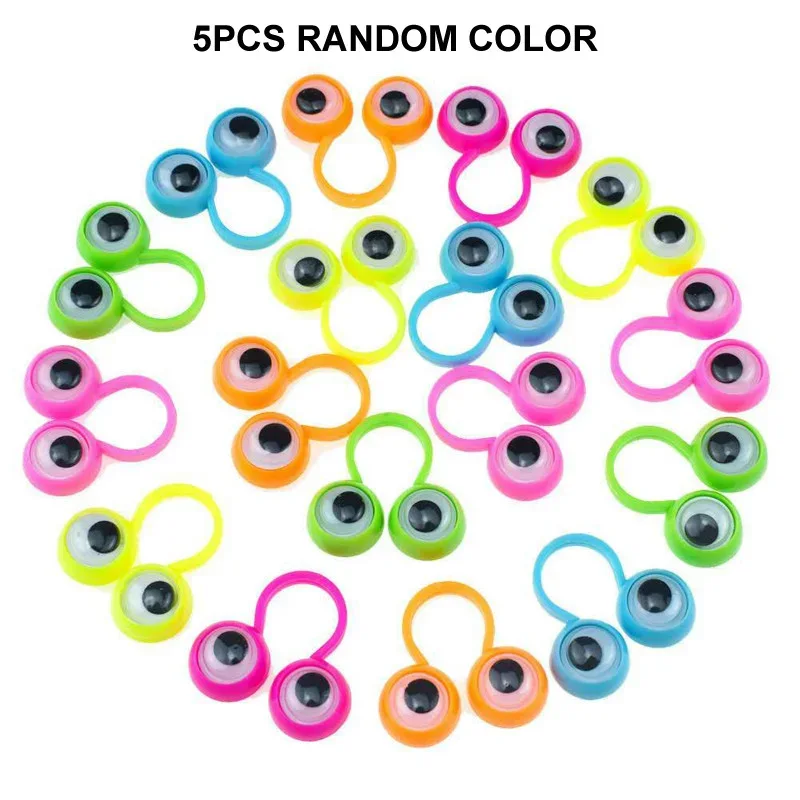 5/10/20Pcs Active Eye Ring Children Parent-child Props Cool Practical Jokes Finger Toys personality Event Giveaway Gags Gifts