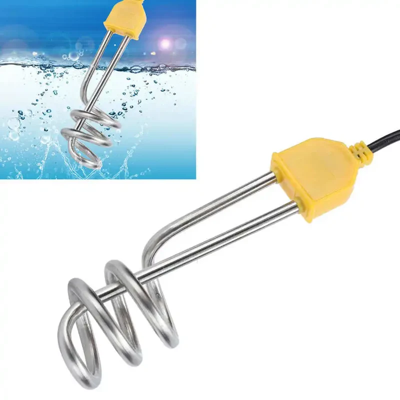 1500W Mini Electric Water Heater Immersion Water Boiler Bathroom Water Heated Swimming Pool Instantaneous Water Heater Element