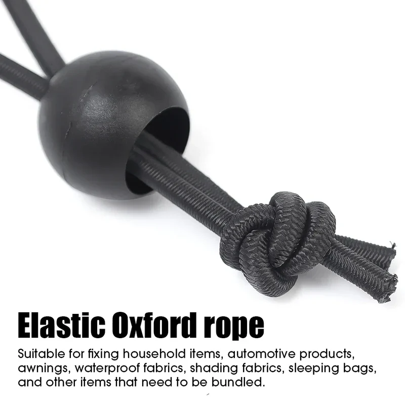 50/10pcs Bungee Ball Tarps Canvas Tarpaulin Flagpole Ties Cord Ends Elastic Rope Lace Fixed Boat Pole Camping Tent Accessories