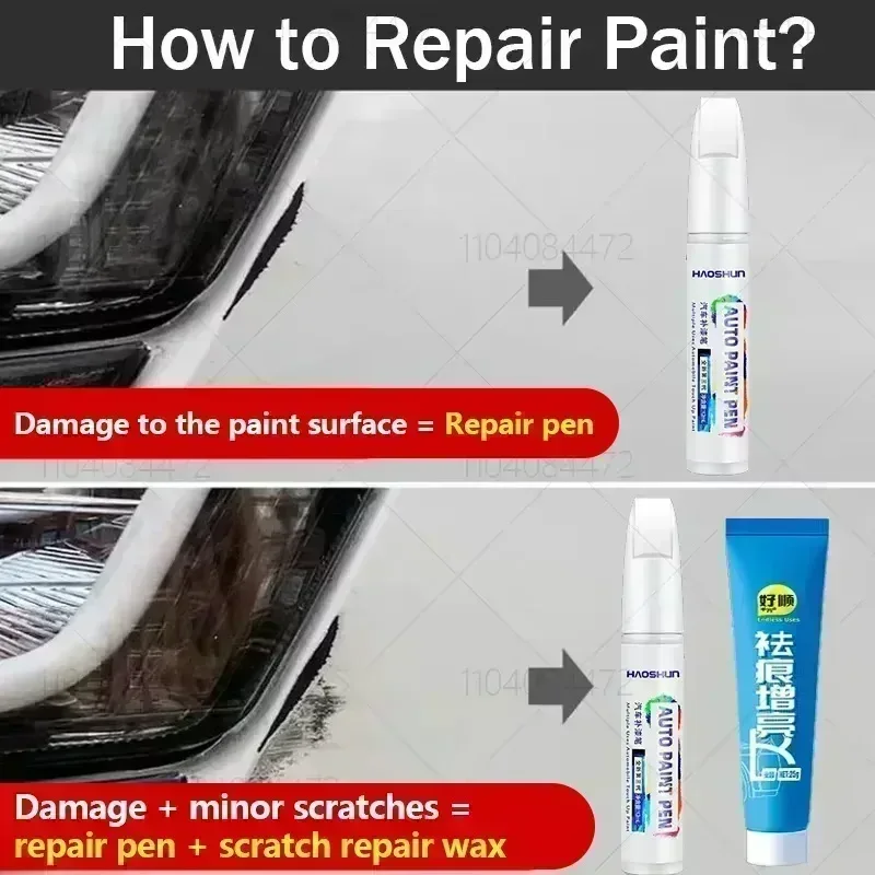 For GWM Haval H6 2011-2025 H6 Paint Repair Pen Touch Up Scratch Remover DIY Auto Accessories Black White Silver Brown Green Red