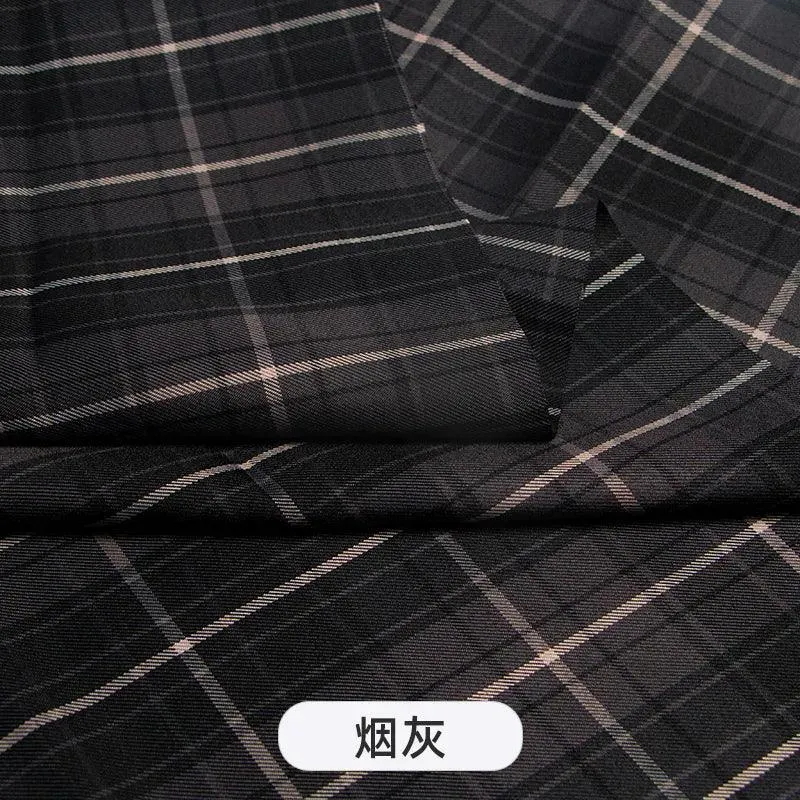 Plaid Fabric By The Meter for Japanese Jk Uniform Skirts Clothing Hair Band Clothes Pillowcases DIY Sewing Textile Anti Wrinkle