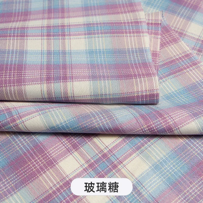 Plaid Fabric By The Meter for Japanese Jk Uniform Skirts Clothing Hair Band Clothes Pillowcases DIY Sewing Textile Anti Wrinkle