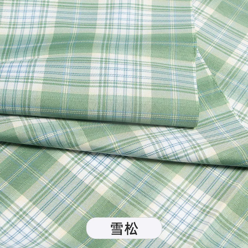 Plaid Fabric By The Meter for Japanese Jk Uniform Skirts Clothing Hair Band Clothes Pillowcases DIY Sewing Textile Anti Wrinkle