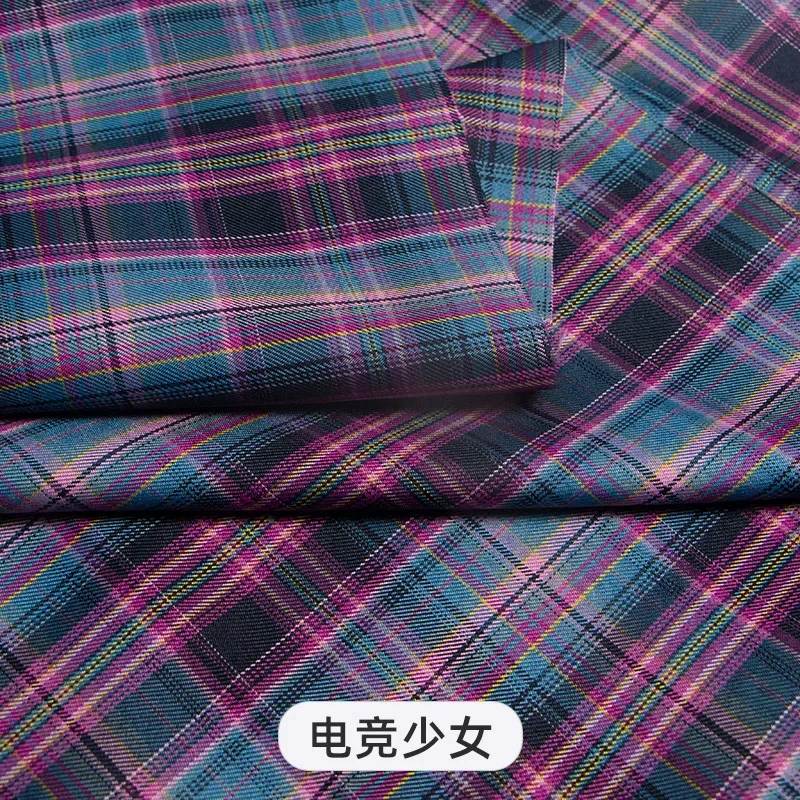 Plaid Fabric By The Meter for Japanese Jk Uniform Skirts Clothing Hair Band Clothes Pillowcases DIY Sewing Textile Anti Wrinkle