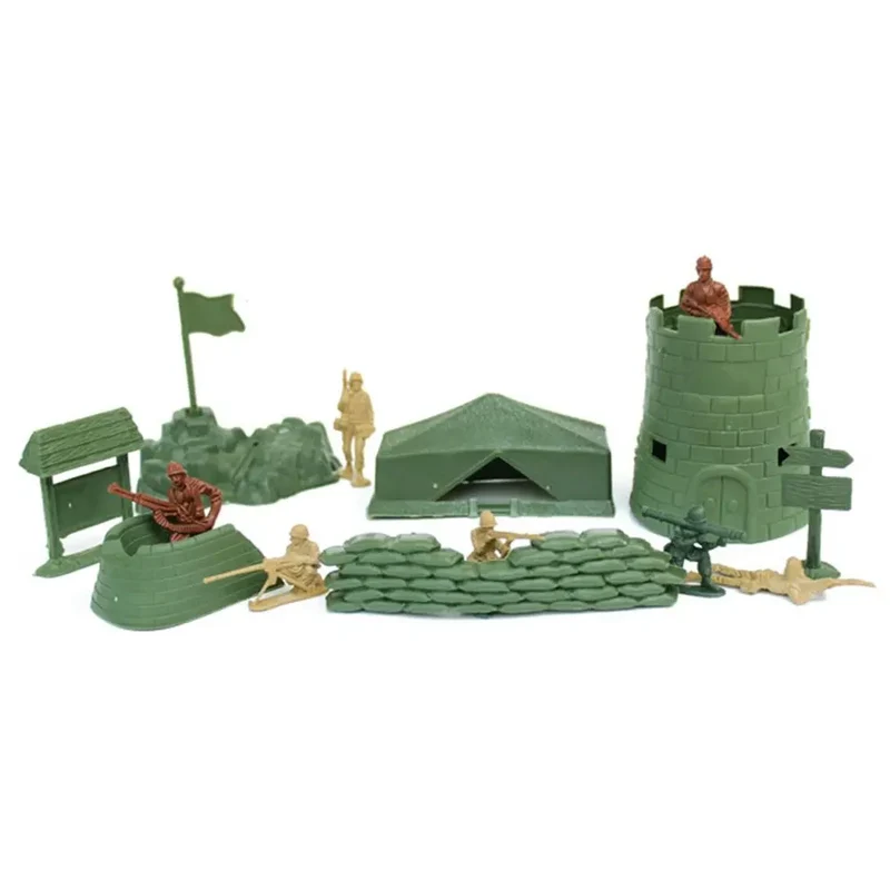 1Set Military Scene Accessories German Army Base Barbed Wire Building Block Fence Isolation Net Door Parts MOC Bricks Toys Kids