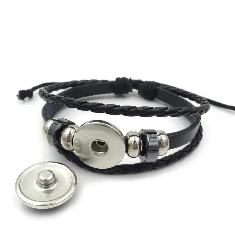 Lucifer Satan Baxter Glass Pendant Leather Knitted Bracelet Handmade Multi Layer Beaded Handicraft Gifts for Family, Girlfriend