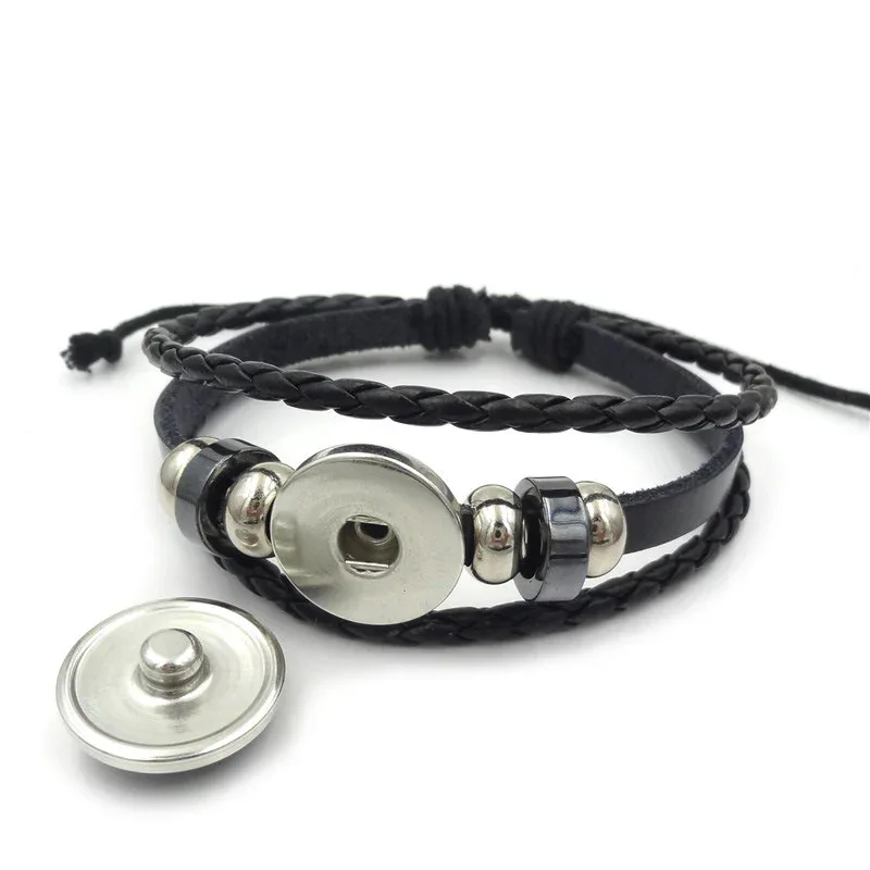 Lucifer Satan Baxter Glass Pendant Leather Knitted Bracelet Handmade Multi Layer Beaded Handicraft Gifts for Family, Girlfriend