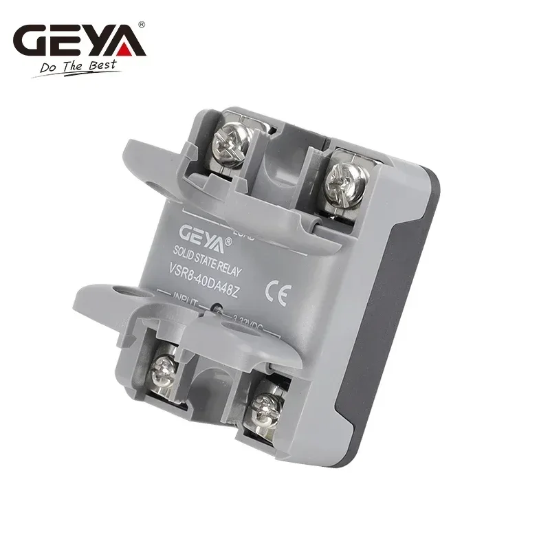 GEYA Single Phase Solid State Relay SSR 10DA 25DA 40DA Relay DC to AC 3-32V Input DC & 24-480VAC Output VSR8